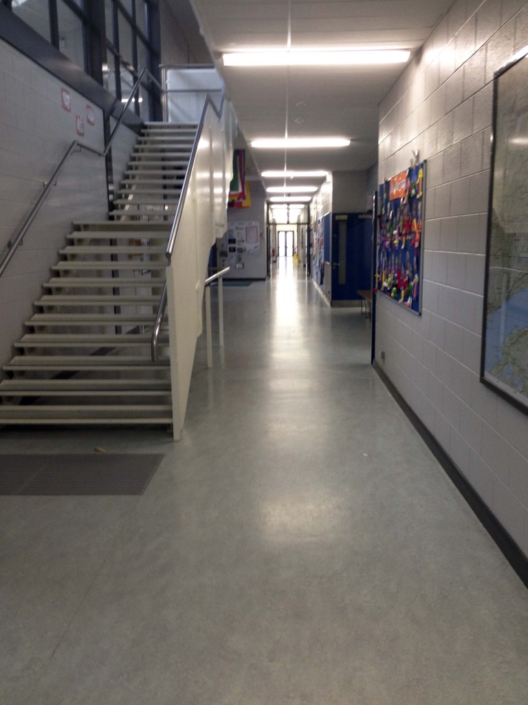 School corridor downstairs