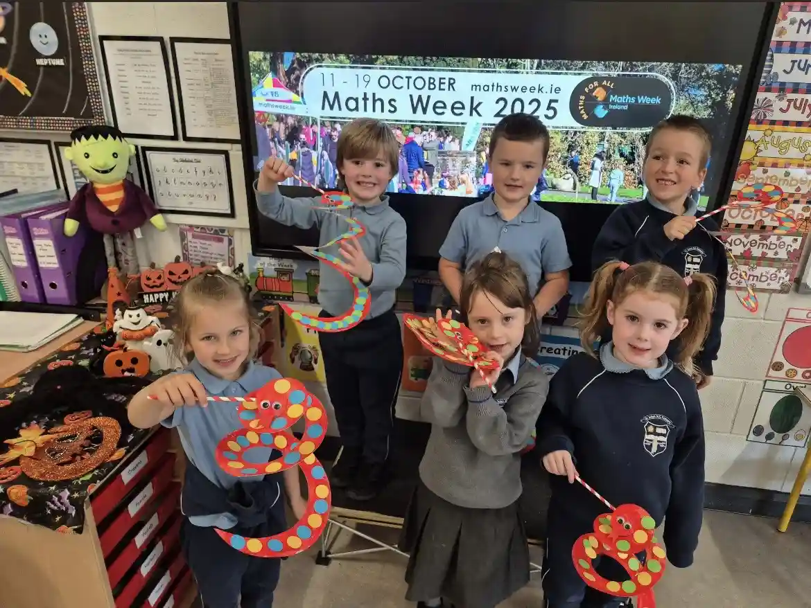 Students showing Arts and Crafts from St. John's National School, Kenmare